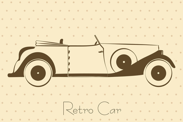 Retro Car Vintage Background