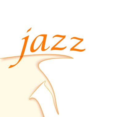 Caz Logo tasarımı. Saksafon şekli