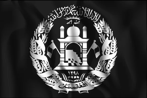 Flagge Afghanistans. Ikone rechteckiger Form — Stockvektor
