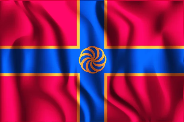 Ermenistan bayrağı. Dikdörtgen şeklinde simgesi — Stok Vektör