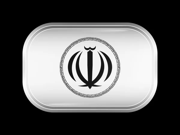 Iran Variant Emblems. Rectangular Shape with Rounded Corners — Wektor stockowy