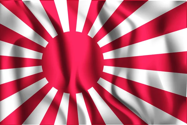 Flagge Japans. Ikone rechteckiger Form — Stockvektor