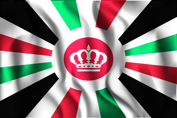Bandera Jordan Variant. Icono de forma rectangular — Vector de stock