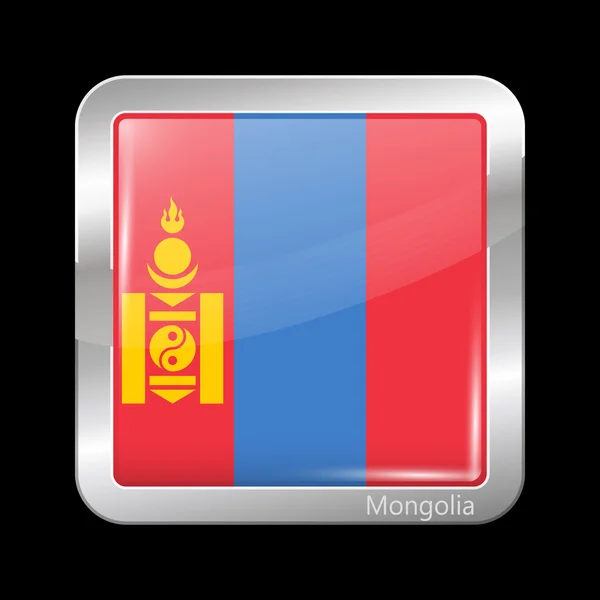 Флаг Монголии. Метровая площадь иконы — стоковый вектор