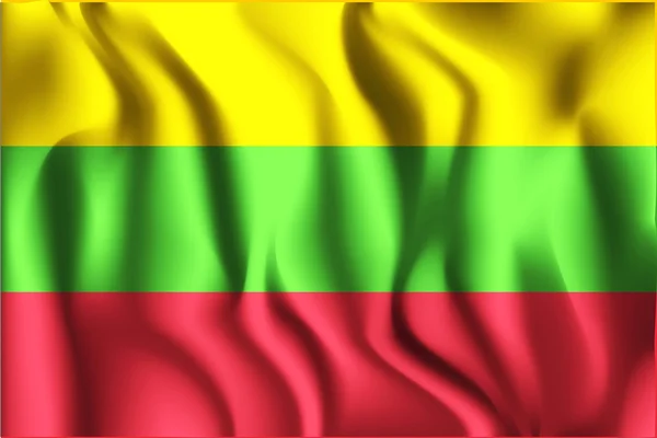 Myanmar Variant Flag. Icona a forma rettangolare — Vettoriale Stock