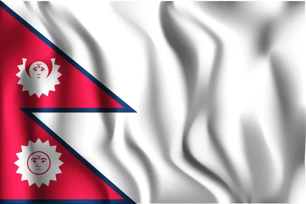 Bandera de Nepal Variante. Icono de forma rectangular — Archivo Imágenes Vectoriales