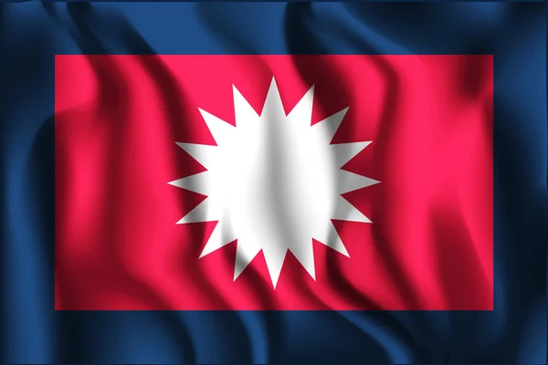 Bandera de Nepal Variante. Icono de forma rectangular — Vector de stock