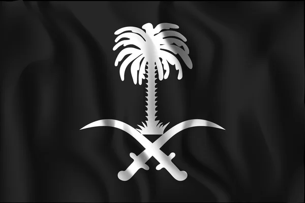 Arábia Saudita Variant Flag. Ícone de forma retangular — Vetor de Stock