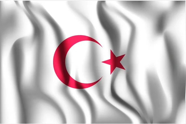 Bandera variante de Turquía. Icono de forma rectangular — Vector de stock