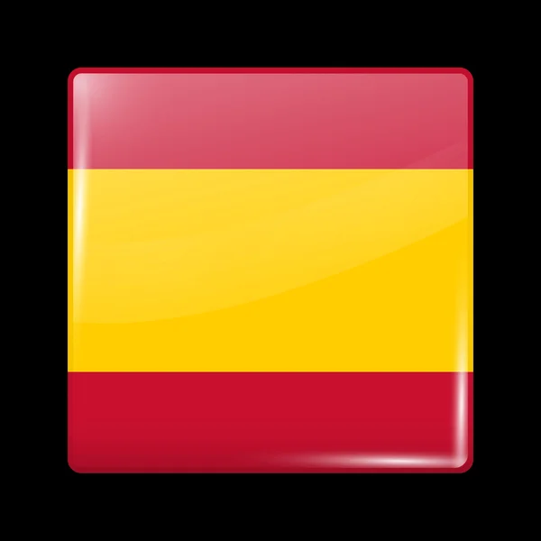 Vietnam Variant vlag. Glazig pictogram Square Shape — Stockvector