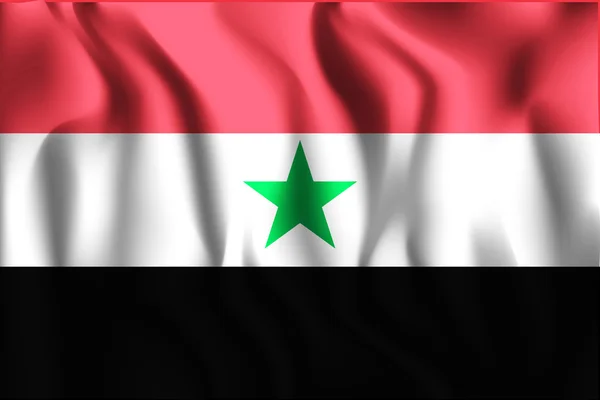 Flaga Jemenu Północnego. Prostokątny kształt ikony — Wektor stockowy