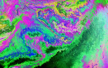Soyut çok renkli mermer arkaplan. Akrilik boya serbestçe akar ve ilginç bir desen yaratır. Web tasarımı için arka plan, not defteri kapağı.