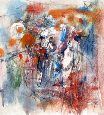 iki yüzlü, suluboya arka plan