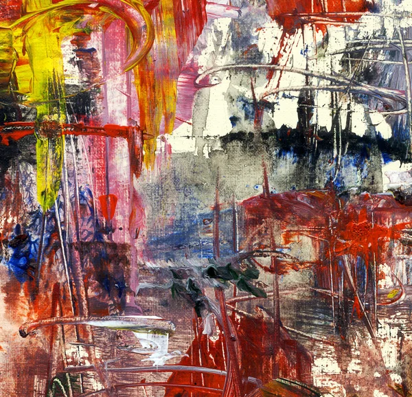 Tuval üzerine akrilik soyut resim