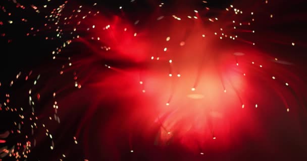 灿烂的彩灯散发出节日的烟火 扫帚一种由光纤束做成的扫帚状的发光灯 — 图库视频影像