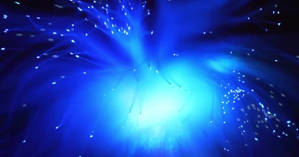 Scattering Festive Fireworks Bright Colored Lamp Luminous Lamp Form Broom — Αρχείο Βίντεο