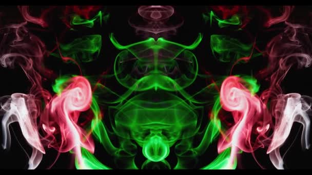 Fantasias psicadélicas de fumaça colorida. — Vídeo de Stock