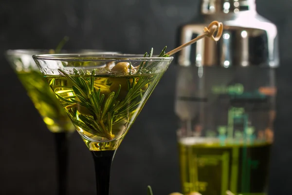 Twee verse groene cocktails — Stockfoto