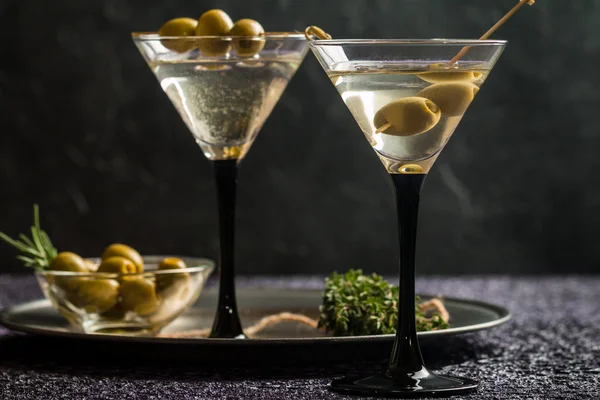 İki kadeh SEK Martini — Stok fotoğraf