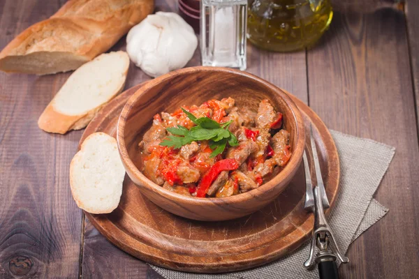 Meat stew with vegetables — Stock Image Meat stew with vegetables Royalty Free Stock Photos