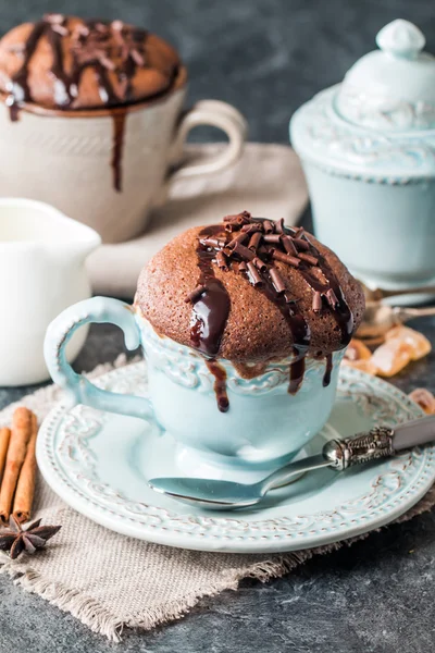 Souffle com chocolate — Fotografia de Stock