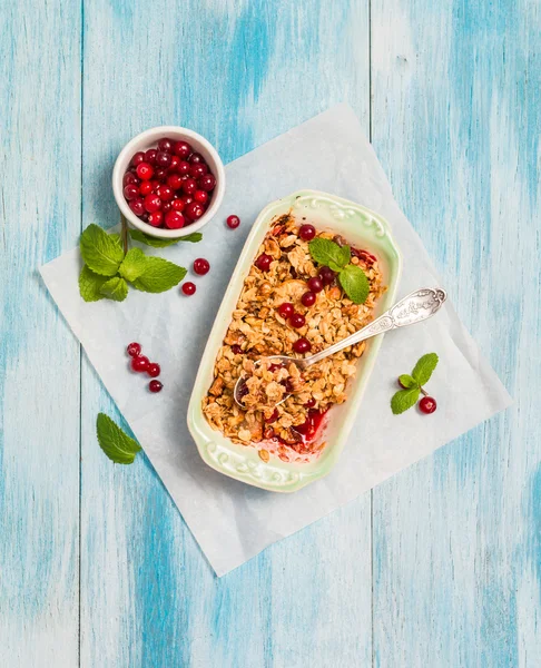 Granola with cranberries and pears — Stock Photo, Image