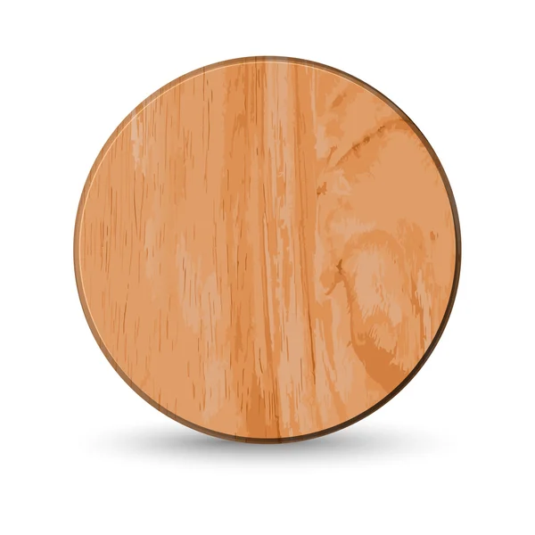 Planche à découper en bois réaliste , — Image vectorielle