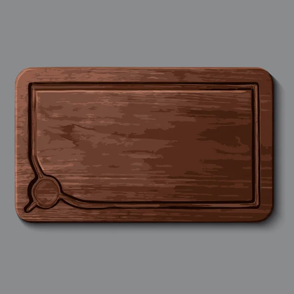Deska do krojenia drewniana realistyczne, — Wektor stockowy