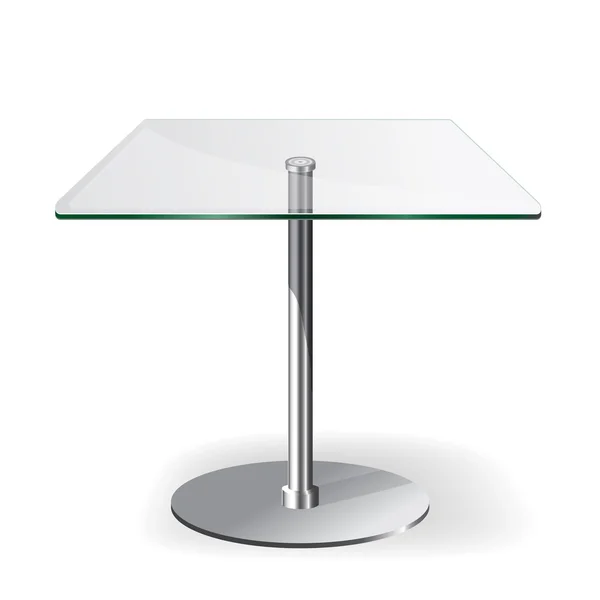 Modern glass table — Stock Vector