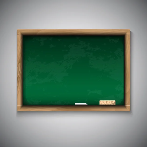 Realistiska blackboard på trä bakgrund — Stock vektor