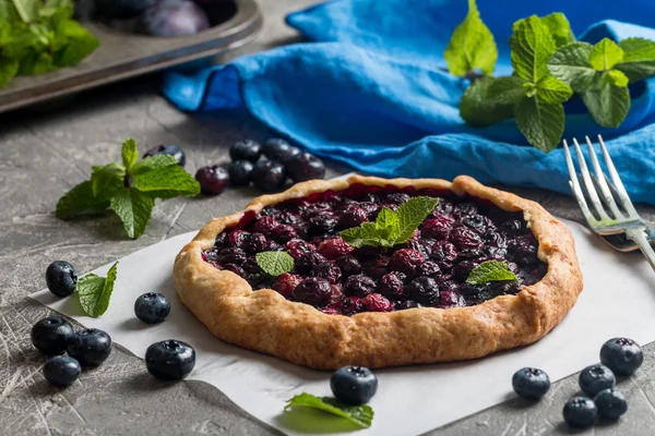 수 제 블루베리 galette — 스톡 사진