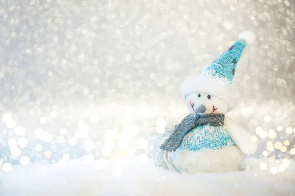 Mutlu oyuncak kardan adam — Stok fotoğraf