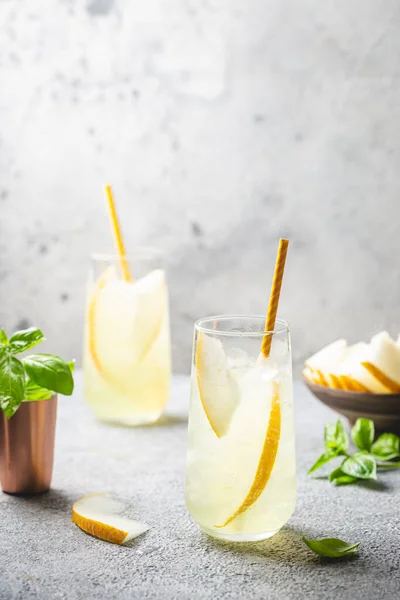 Suco de melão, limonada em copos — Fotografia de Stock