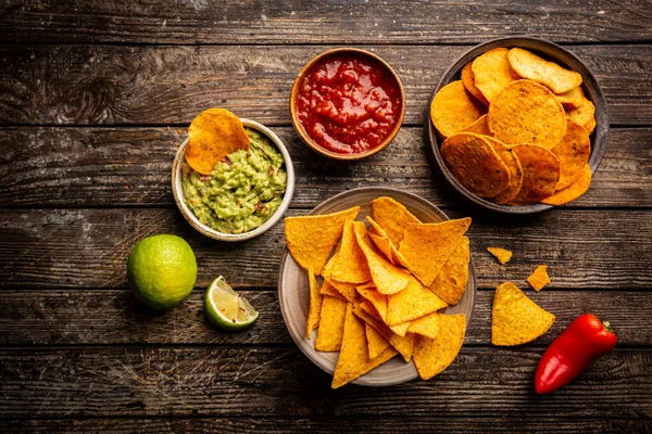 Bowl of nachos chips — Stock Photo, Image