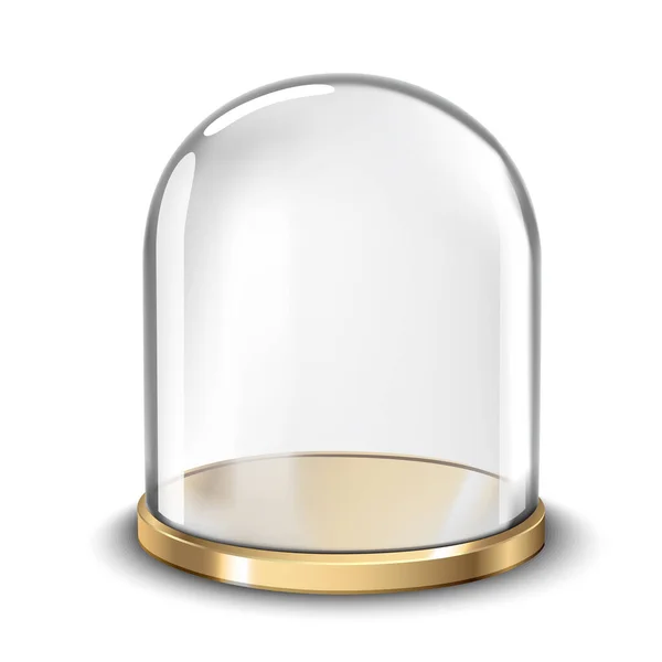 Pastel soporte con cubierta de vidrio cúpula ill — Vector de stock