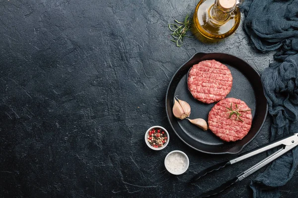 Rauwe hamburgers - koteletten — Stockfoto