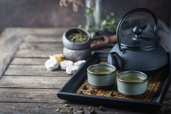 Υγιές πράσινο τσάι — Φωτογραφία Αρχείου