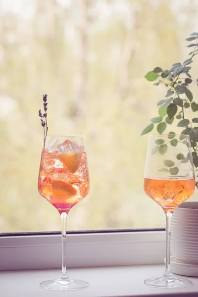 Aperol coquetel de spritz — Fotografia de Stock