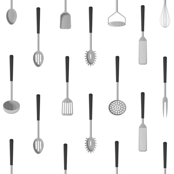 Ilustrasi alat dapur, peralatan, aksesoris - Stok Vektor