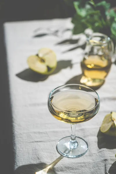 Glas av äppelcider — Stockfoto