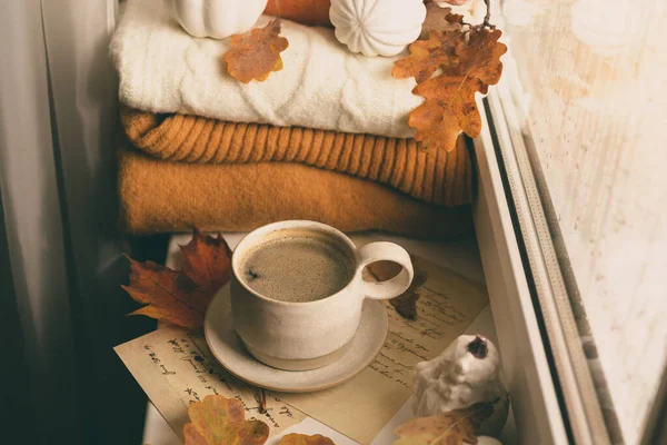 Gemütliches Herbst-Stillleben — Stockfoto