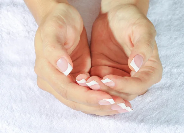 Beautiful woman's nails — Stock Photo, Image
