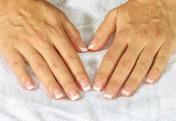 Beautiful woman's nails — Stock Photo, Image