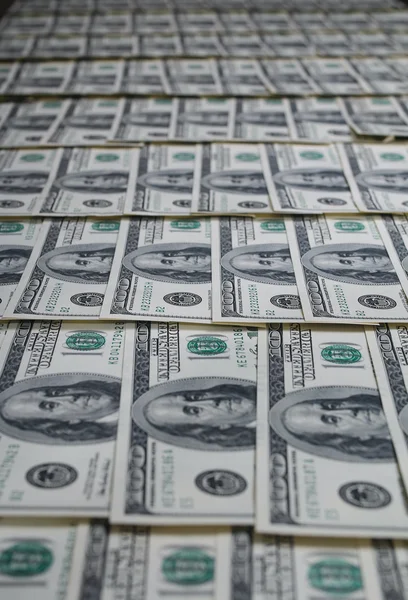 Dólares americanos pilha como fundo — Fotografia de Stock