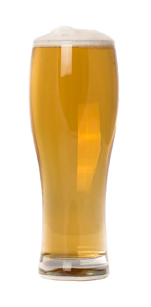 Vaso de cerveza aislado sobre un blanco — Foto de Stock