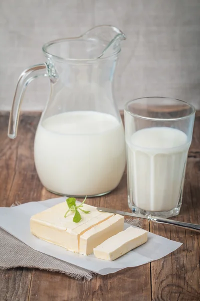 Butter on sheet of paper — Stock Photo, Image