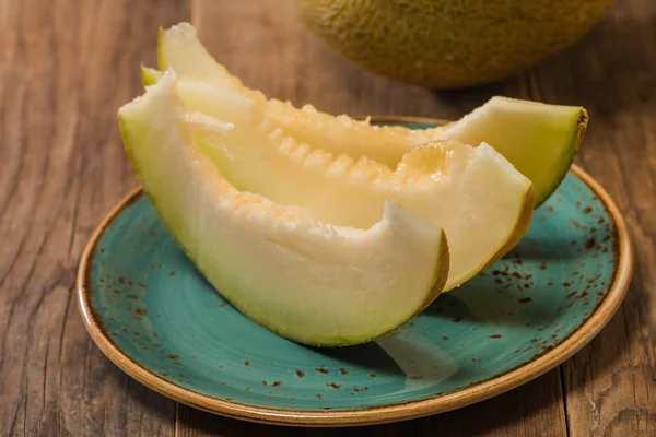 Melon skivor — Stockfoto