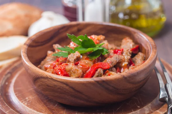 Guisado de carne com legumes — Fotografia de Stock