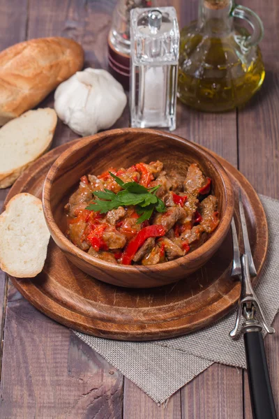 Meat stew with vegetables — Stock Photo, Image