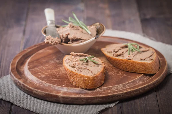 Homemade meat snack  liver pate